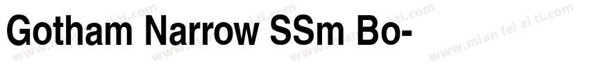 Gotham Narrow SSm Bo字体转换